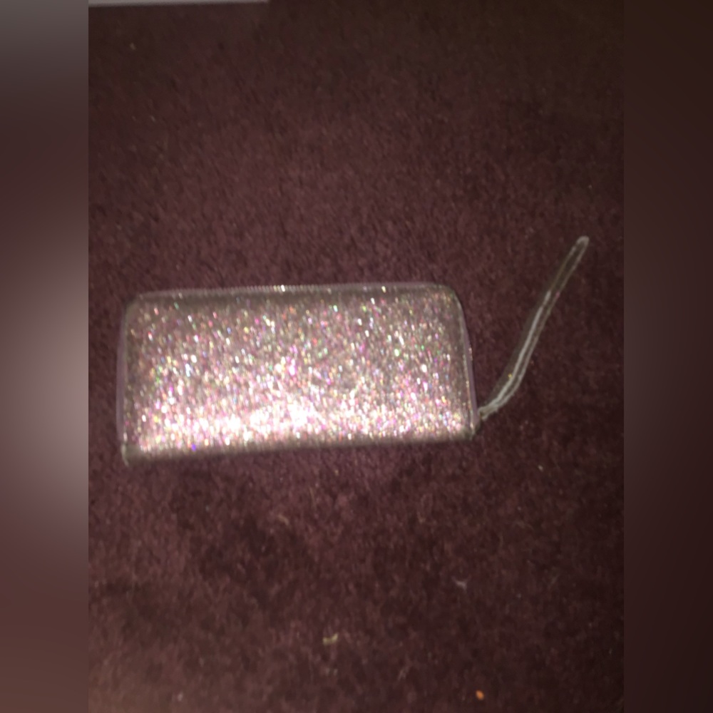 glittery purple wallet from target